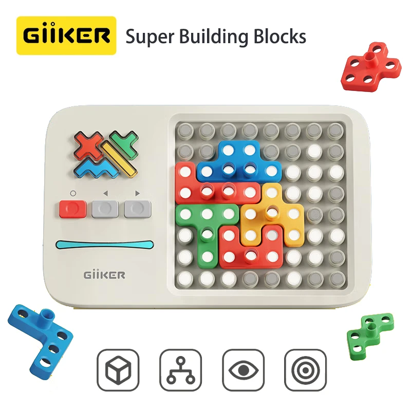 Paine Gillic credit Bouwen Giiker Super Blok Smart Puzzel Spel 1000 + Genivelleerd Up Uitdagingen  Brain Teaser Puzzels Interactieve Fidget Speelgoed Voor Kinderen  Geschenken| | - AliExpress