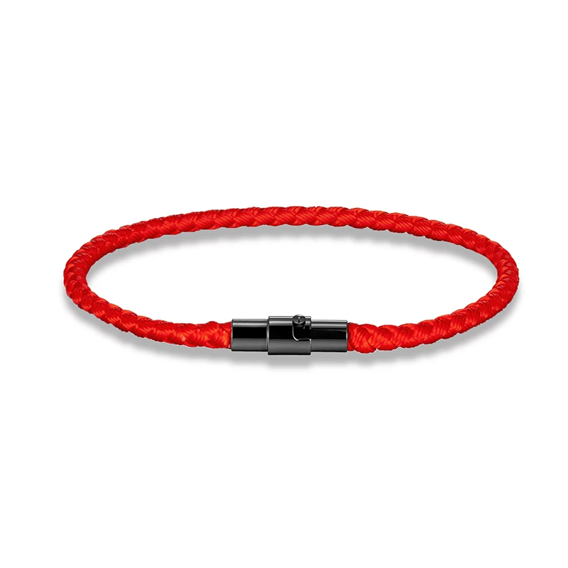 Rope Bracelet Stainless Steel Buckle Accessories Handmade Lucky Jewelry Men Women rope bracelet stainless steel bracelet