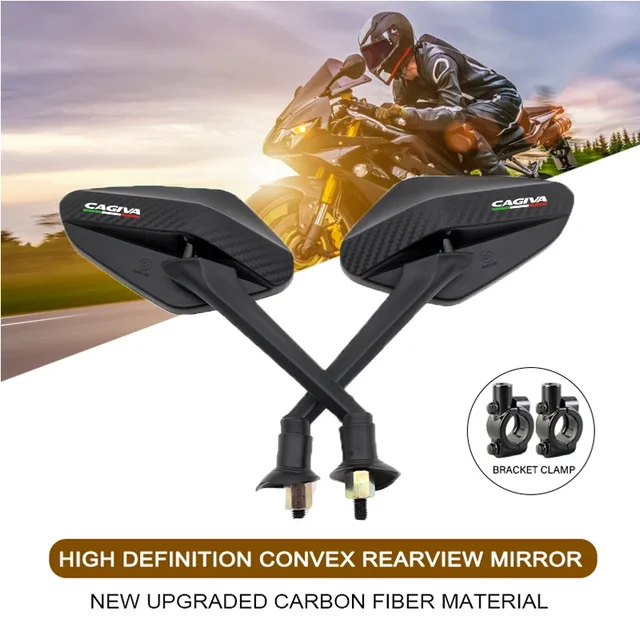 HD Vision Anti-Glare Motorcycle Mirrors Shockproof material accessories For Cagiva Mito 125 Raptor 650 1000 Canyon 500 Navigator