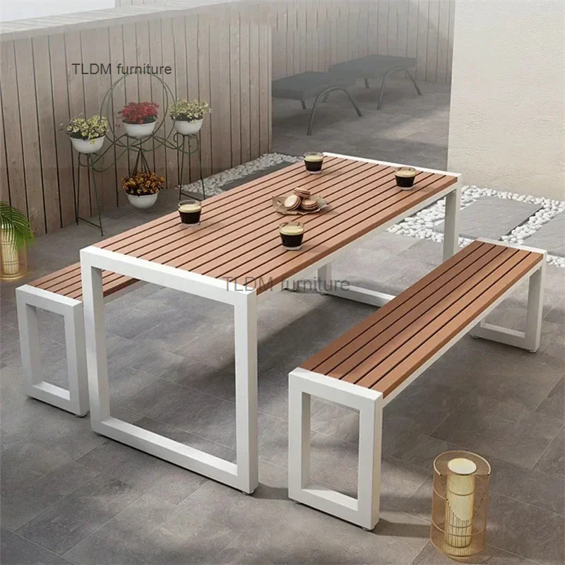 

Outdoor Balcony Patio Table and Chairs Set Outdoor Leisure Garden Three Piece Sets Household Waterproof and Sun Combination Z