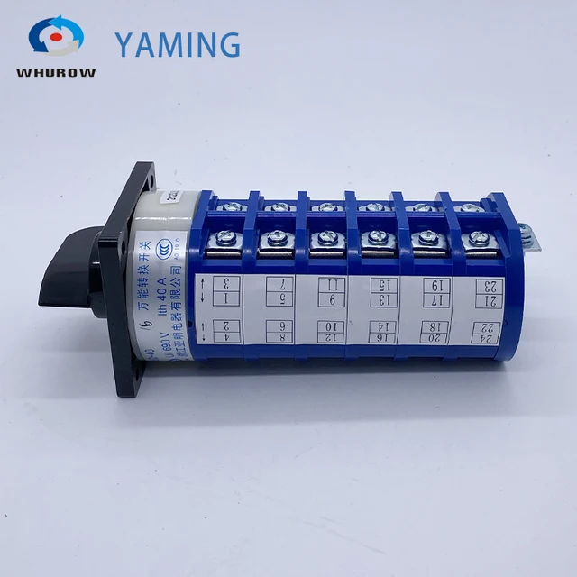 回転切替スイッチ カムスイッチ YMZ12-50/3 デュアルパワーコントロール 3 ポジションラッチング 50A 690V 3 極 75A 690V カムスイッチ  3ポジション 3極 水平回転変換セレクタ 12端子 YMZ12-75/3 75A カムスイッチ 0-3 ポジション 3極 レベル ロータリー切替スイッチ  12 ... SZL9-75/3 75A 1-0-2 発電機変換ロータリーカムスイッチ