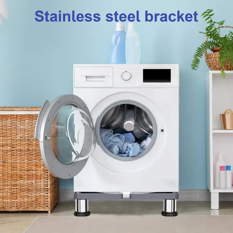 Washing Machine Pedestal Universal Washer Dryer Stand Heavy Duty Washing Machine Riser With 4 Strong Feet Laundry Pedestal For