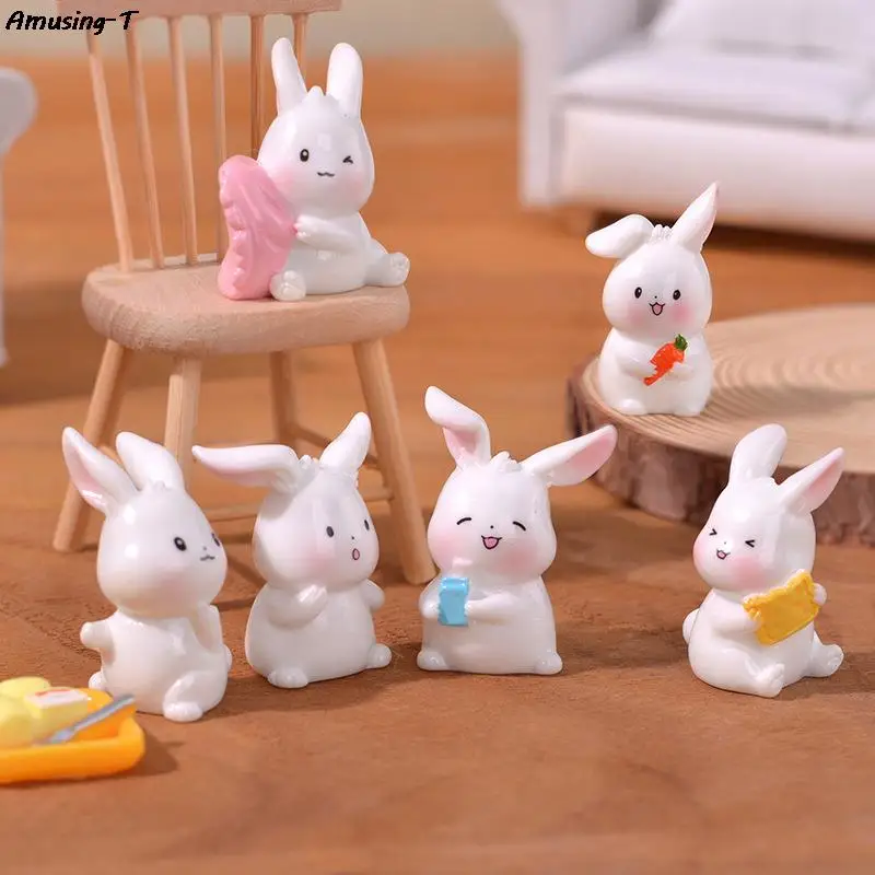 

Миниатюрная игрушка в виде кролика с морковкой, 1 шт.
