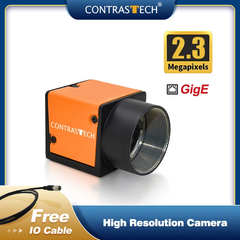 고해상도 CMOS 글로벌 셔터 GigE 산업용 기계 비전 카메라, 검사용, 2.3MP, 50fps
