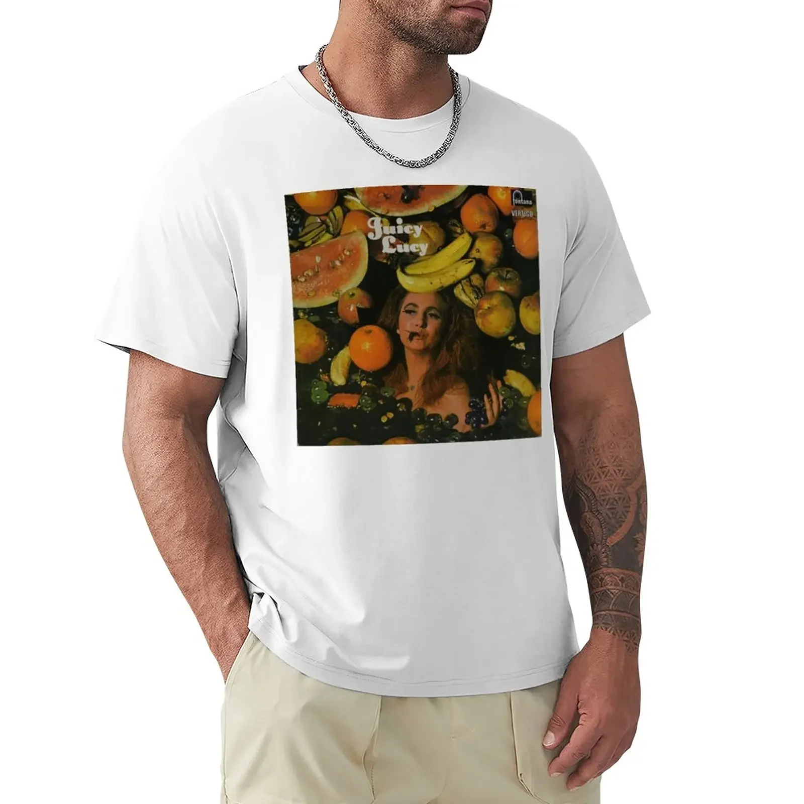 Juicy Lucy - Juicy Lucy - 1969 T-Shirt Top Anime Plain T-Shirt Da Uomo Ad Asciugatura Rapida