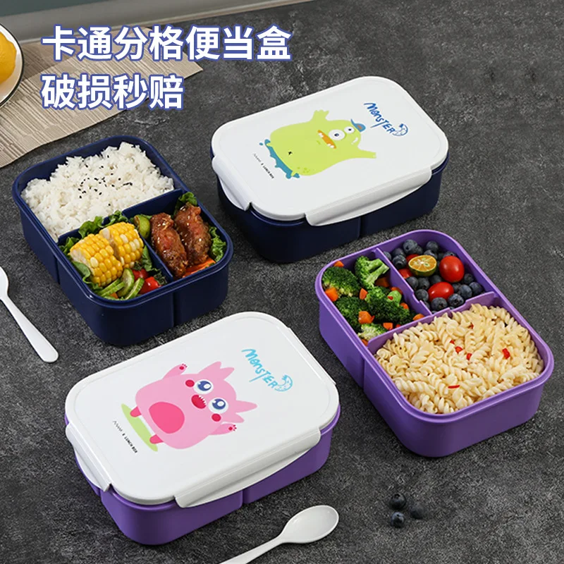 

Lunch Box Microwave Oven Portable To Work Sealed and Divided Bento Box Fresh and Insulated Cartoon Children's Student Lunch Box