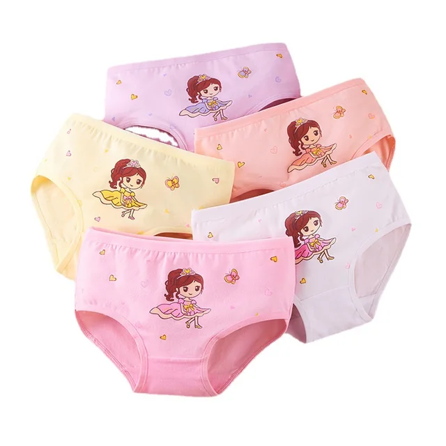 Disney Little Girls' Princess 7 Piece Underwear Panties Set (4