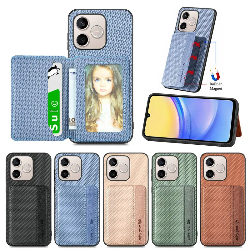 RFID Leather Wallet Holder Card Case - Premium Back Cover