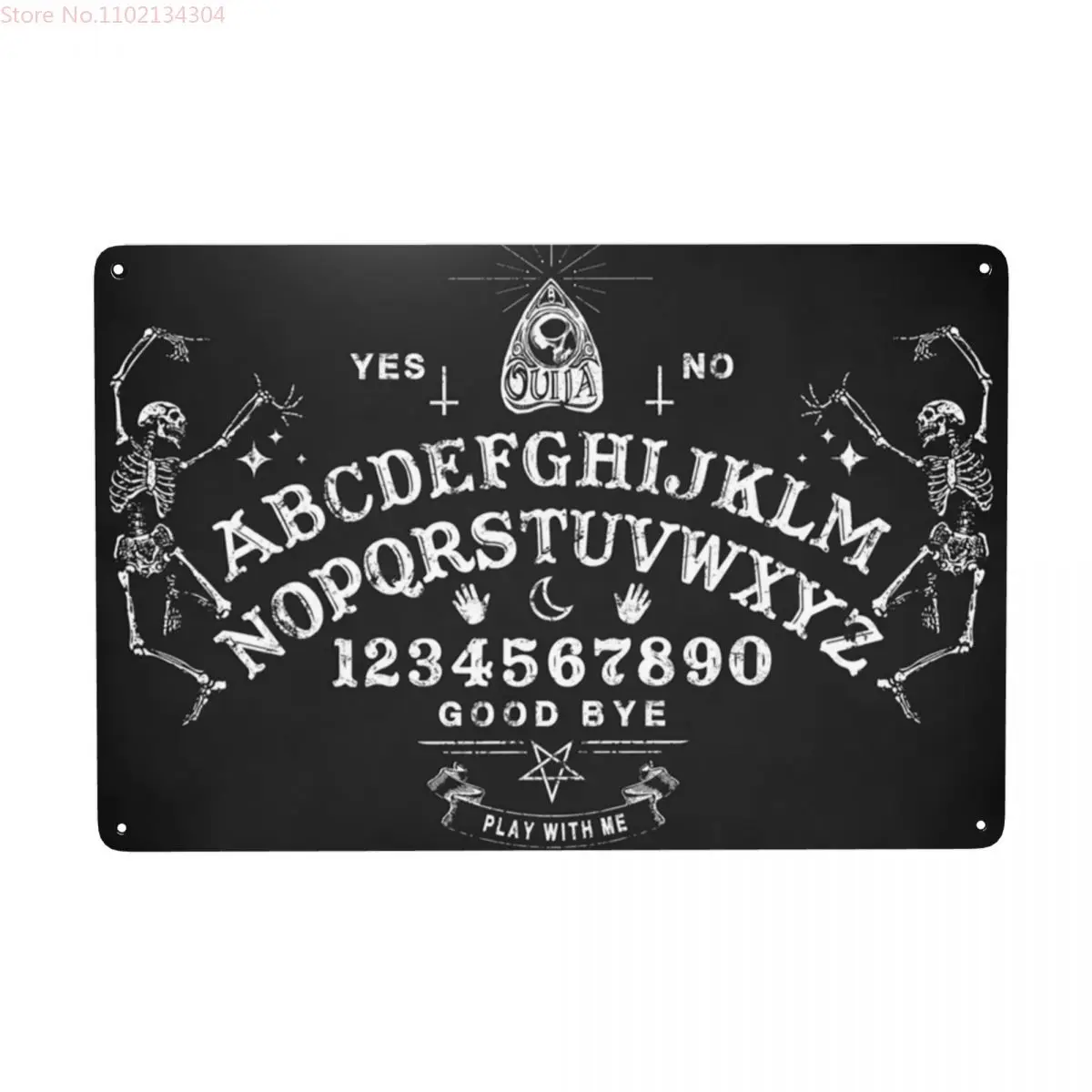 Ouija-tablero de hojalata de Metal para decoración del hogar, placa de  Metal de 12x8 pulgadas, Retro, Vintage, a la moda, para pared, centro  comercial, taberna - AliExpress