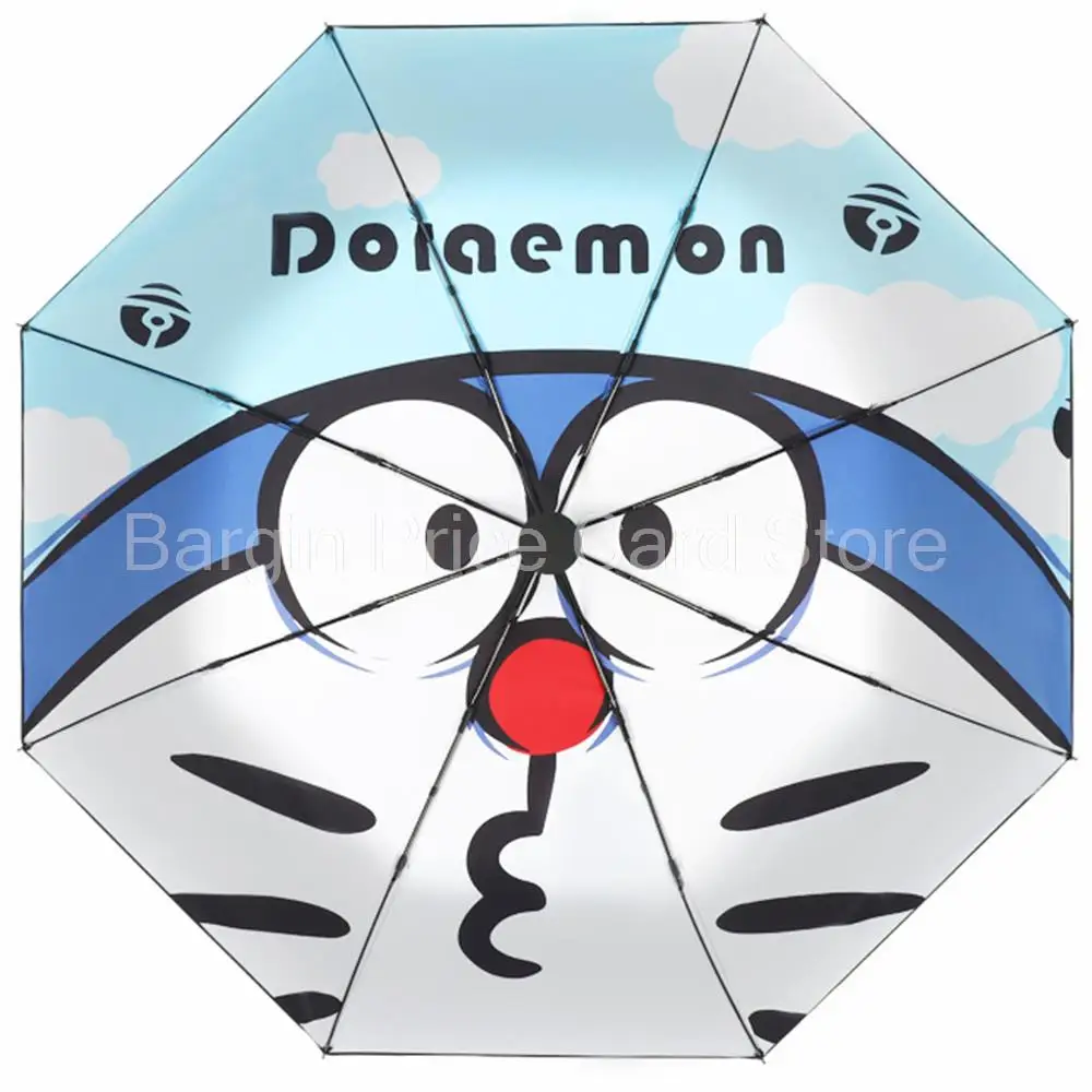 

Doraemon Umbrella Anime Fully Automatic Sunny and Rainy Dual-use Umbrella Three-fold Sunscreen and Anti-ultraviolet Sun Umbrella