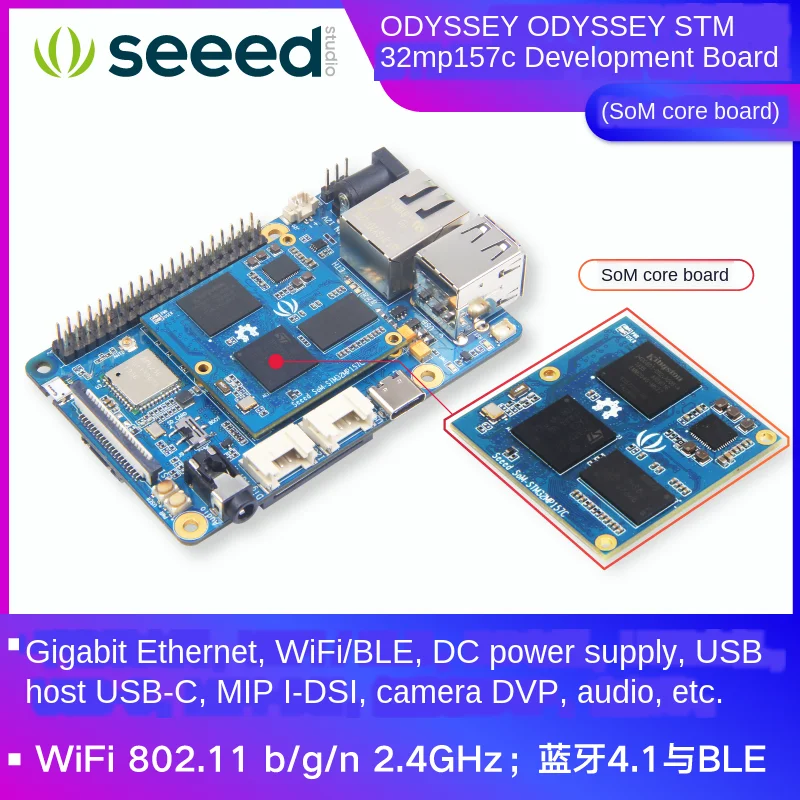 ODYSSEY-STM32MP157 Development Board USB Core Board Cortex-A7 Processor WiFi/Ble