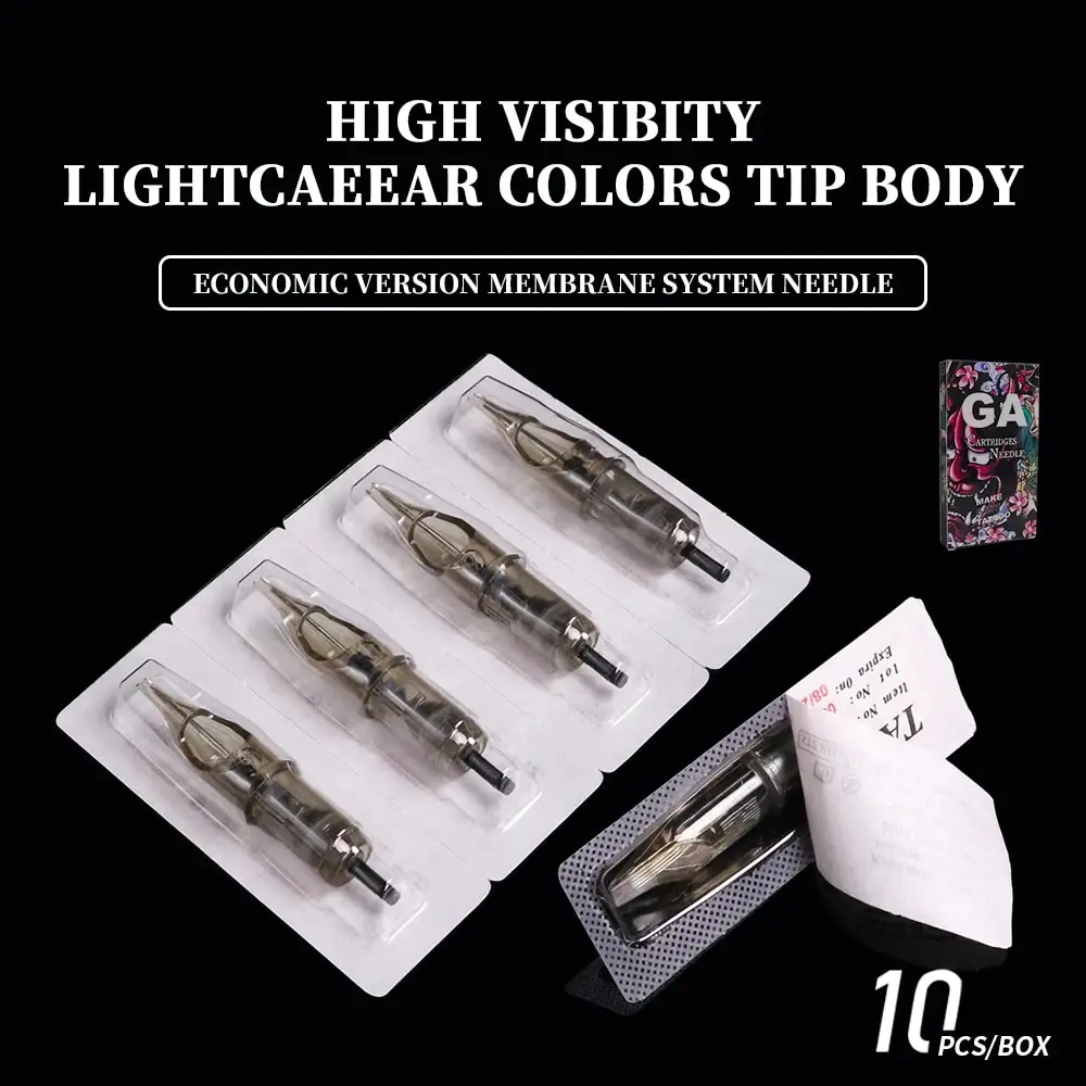 Tattoo Kit DC Jack Rotary Machine Pen 10pc Cartridge Needle 7pc Ink For Tattoo Beginner