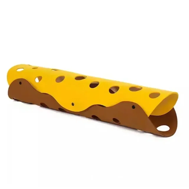 1PC Cat Tunnels Bed Foldable Pet Tunnel Tube Bed with Holes DIY Cats Play Mat Cat Activity Rug Toy for Interactive 6