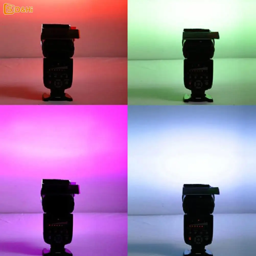 For yongnuo Color Gel Filter Flash Diffuser Soft Box 12 Sets of Colors Studio Flash Camera Diffuser flash diffuser camera softbox