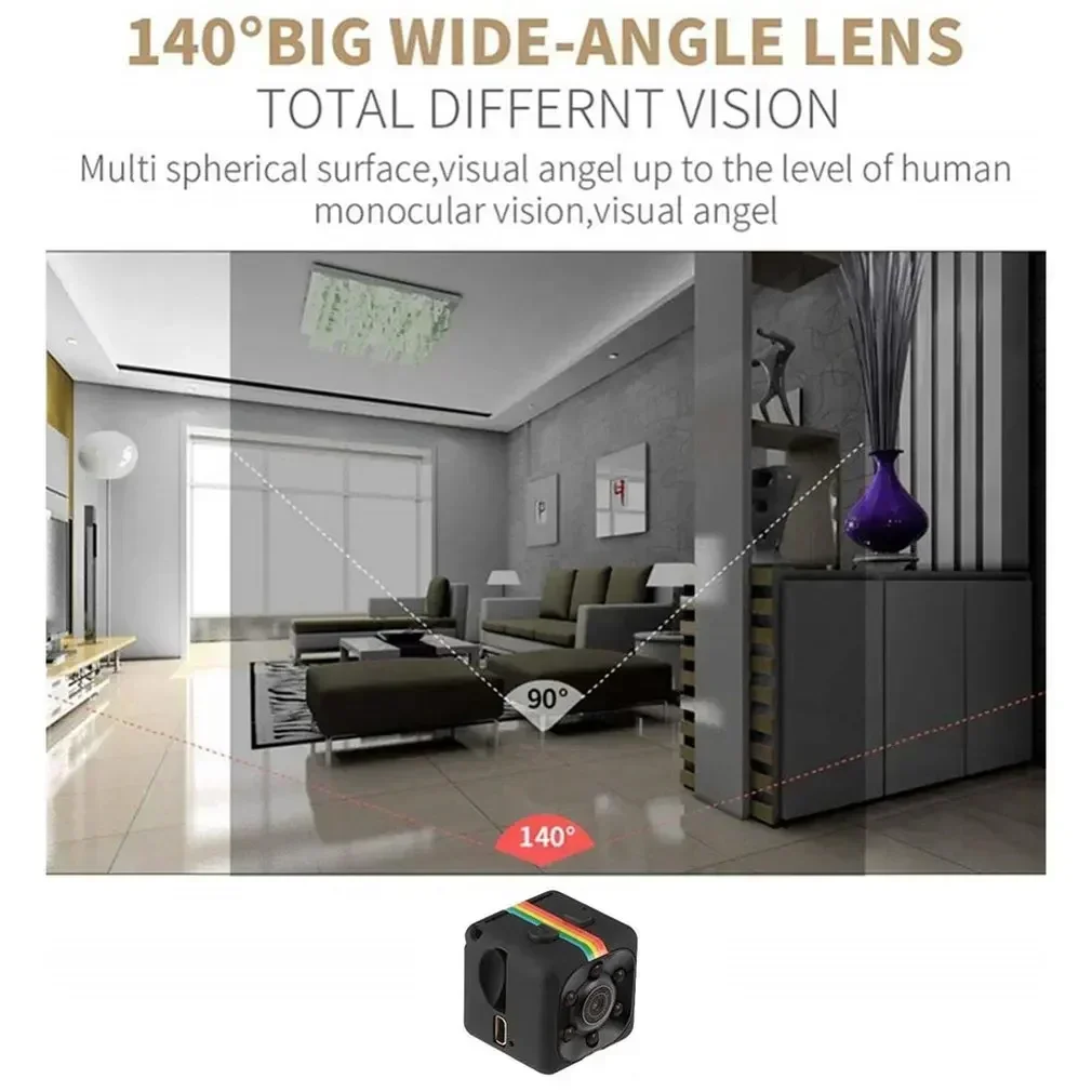 Description Picture 4 of itemSQ11 mini high-definition aerial camera for outdoor sports, mini matte device, night vision card, DIRE recording