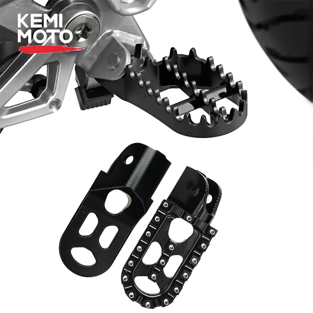 Motorcycle accessories motorcycle footrests motorcycle foot pedals R1200GS CNC Billet Wide Foot Pegs Pedals For BMW R 1300 GS LC ADV Adventure R1250GS 1250GS Footpegs Black