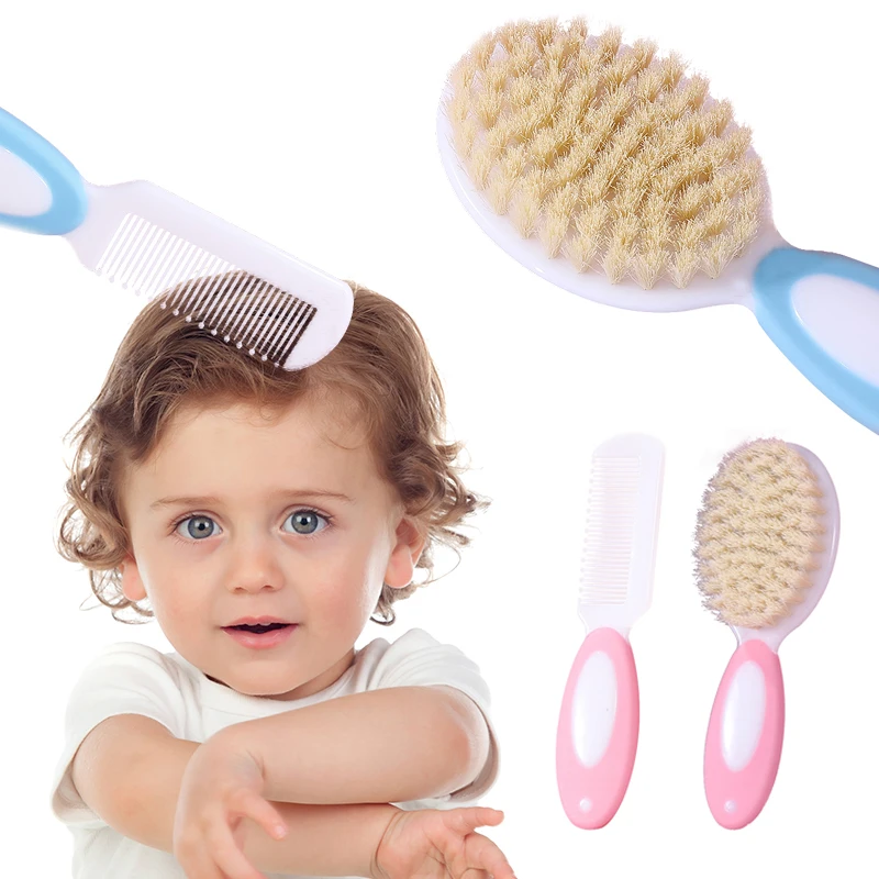 2pcs/let Baby Care Baby Woo Brush Comb Set Anti scratch Girl Hairbrush