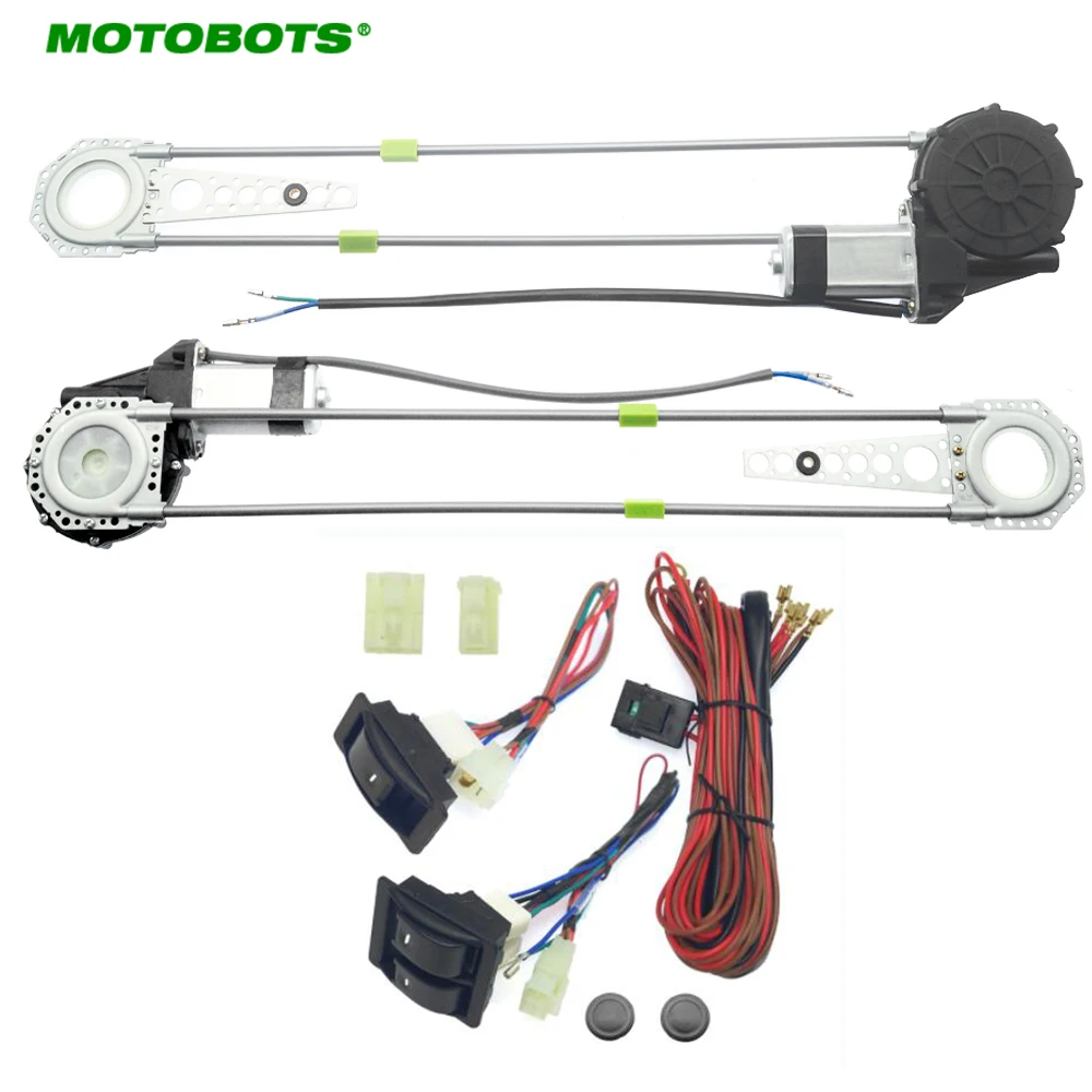 MOTOBOTSUniversalFront2DoorsCarAutoElectricPowerWindowKits