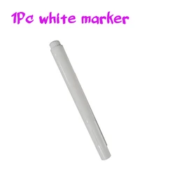 Black Chalkboard Label Set with White Chalk Marker - 120 Reusable Waterproof Stickers (1 white pen)