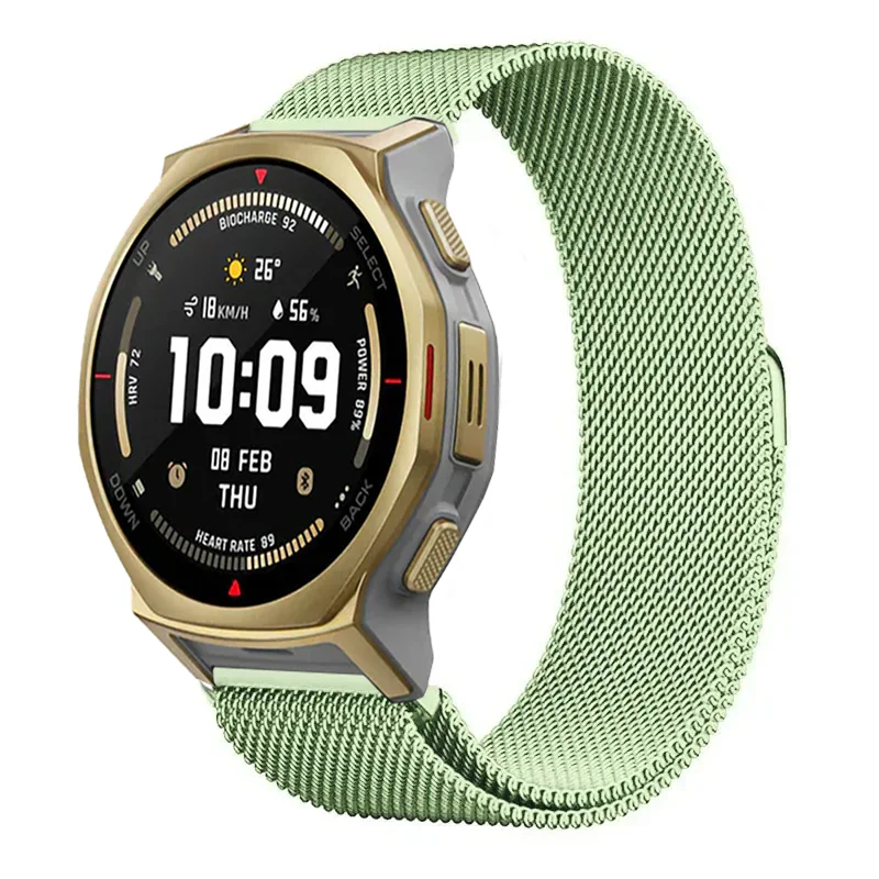 Stainless Steel Magnetic Milanese Strap - 22/20mm Metal Band