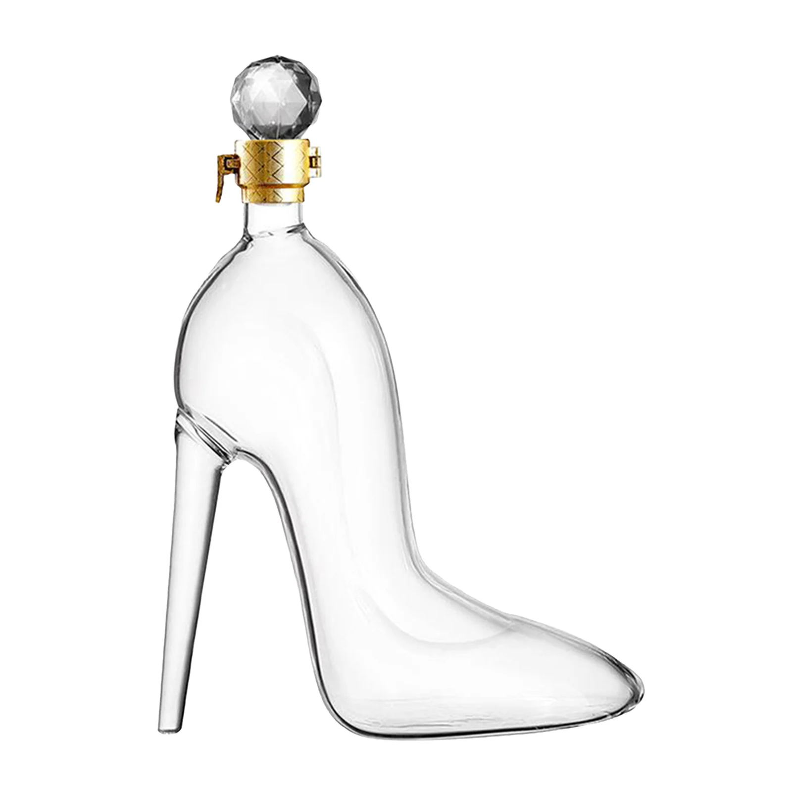 375ml High-Heels Shoes Shaped Whisky Decanter Glass Crystal Merlot Rum Vodka Wine Bottle Liquor Dispenser Bar Tools whiskey decanter set