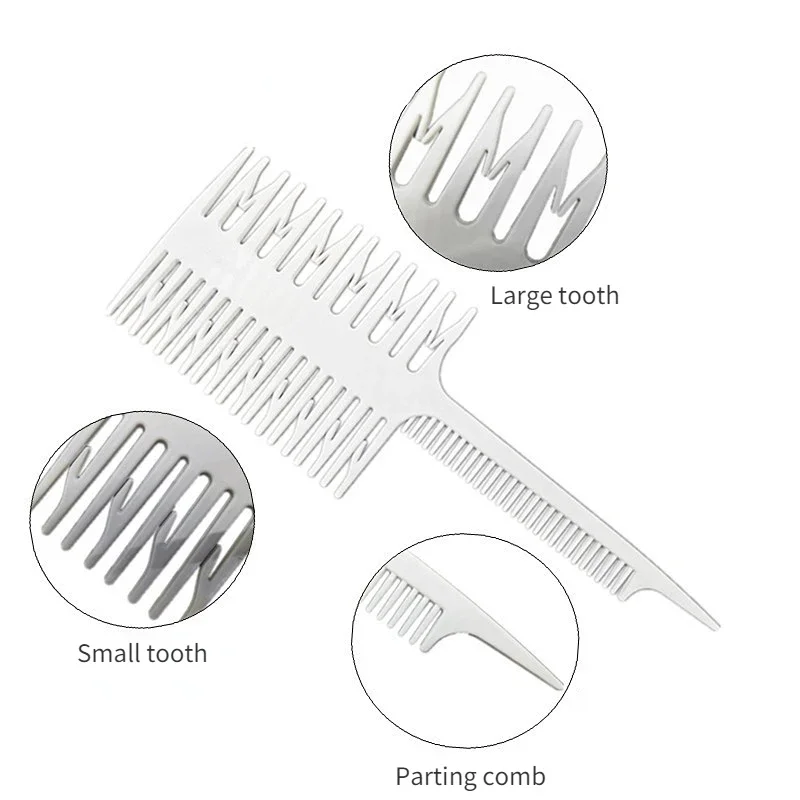 Children Professional Hair Brush Baby Weave Comb Tail Hairdressing Weaving Anti-screw Antiklit Detangling Cutting Care Tools