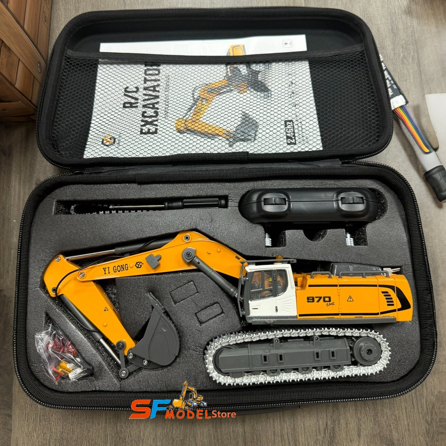 ミニショベル 1/50 970 電動ショベル シミュレーションモデル 照明