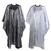Hair Cut Cover Cloth Feather Pattern Waterproof Hairdresser Cape 1