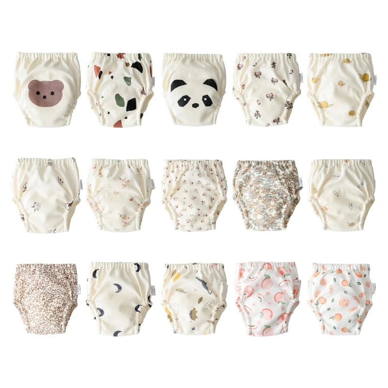 

Baby Diaper Pants Reusable Infant Cotton Nappy Diaper Pants Potty Training Pants