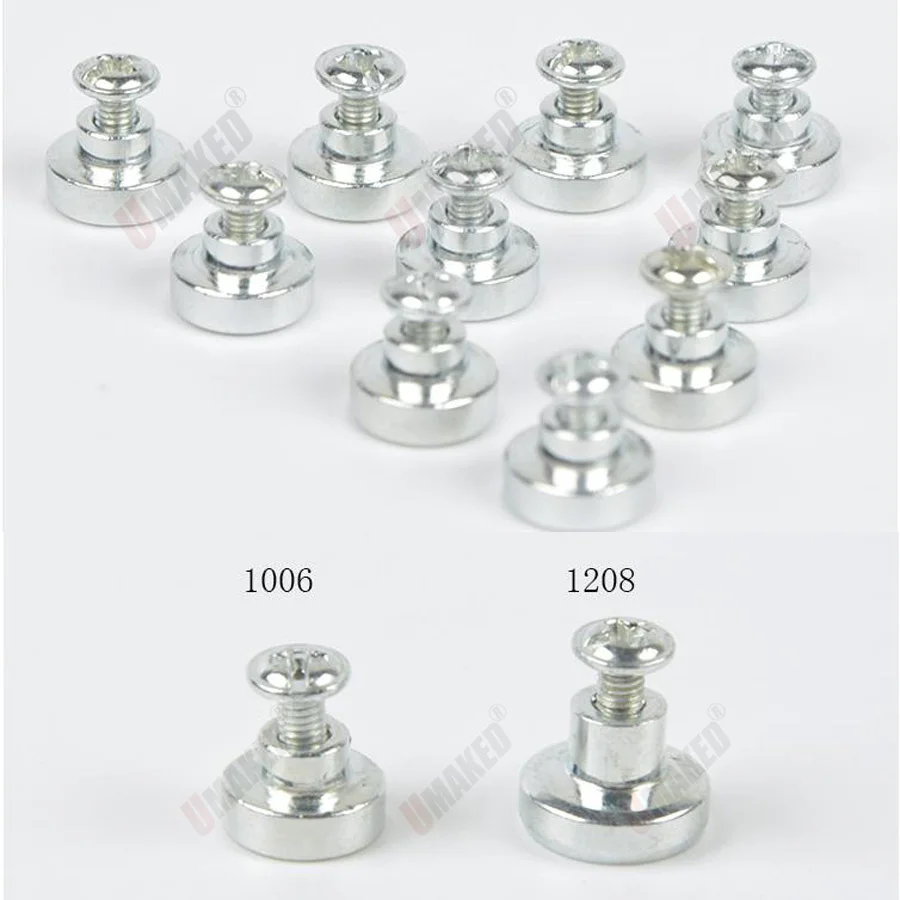 (20PCS) M3 H:8-10mm LED 조명용 자기 나사, 램프 피팅용 자석 키트. LED 천장 조명 PCB 플레이트 벽 고정용