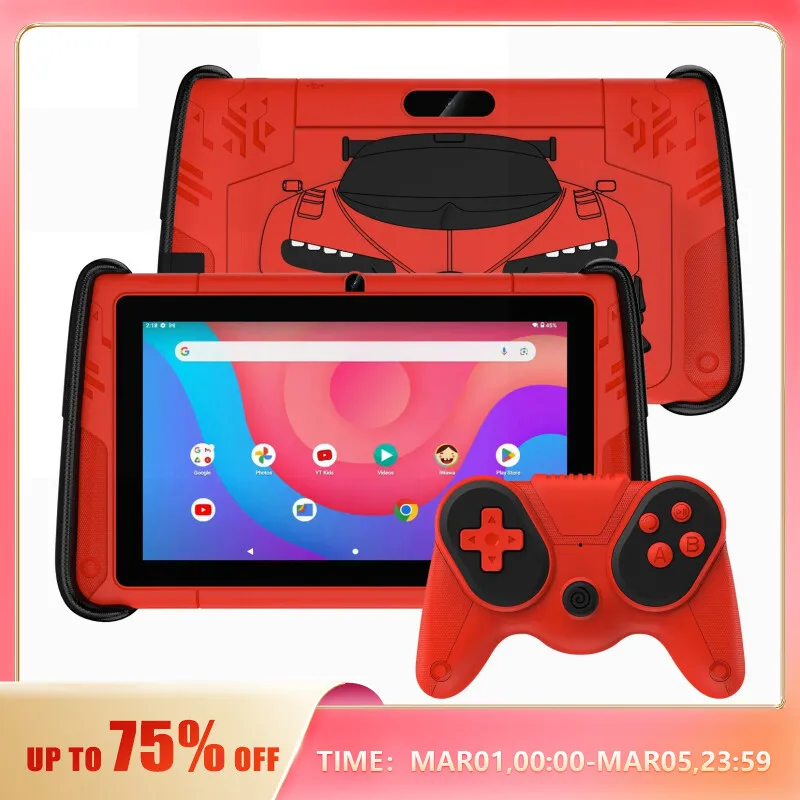 PRITOM Android 12 Tablet voor kinderen, 10 inch IPS HD groot scherm, 3 GB 64 GB, vooraf geïnstalleerde kindersoftware IWAWa, bediening leren game- educatie-apps, wifi-tablet met kindveilige hoes PRITOM Android 12 Tablet voor kinderen, 10 inch IPS HD groot scherm, 3 GB 64 GB, vooraf geïnstalleerde kindersoftware IWAWa, bediening leren game- educatie-apps, wifi-tablet met kindveilige hoes