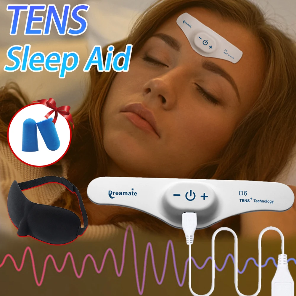 Tens Sleeping Aid Device Microcurrent Head Massager Sollievo Dall'Emicrania Insonnia Aiuta La Terapia Dell'Ansia Del Sonno Sollievo Dalla Pressione Ri