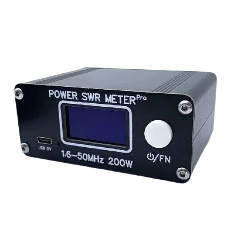 

2023 New 200W Power SWR Meter 1.6-50MHz 0.5W Shortwaved Power SWR Wide Frequency Bands