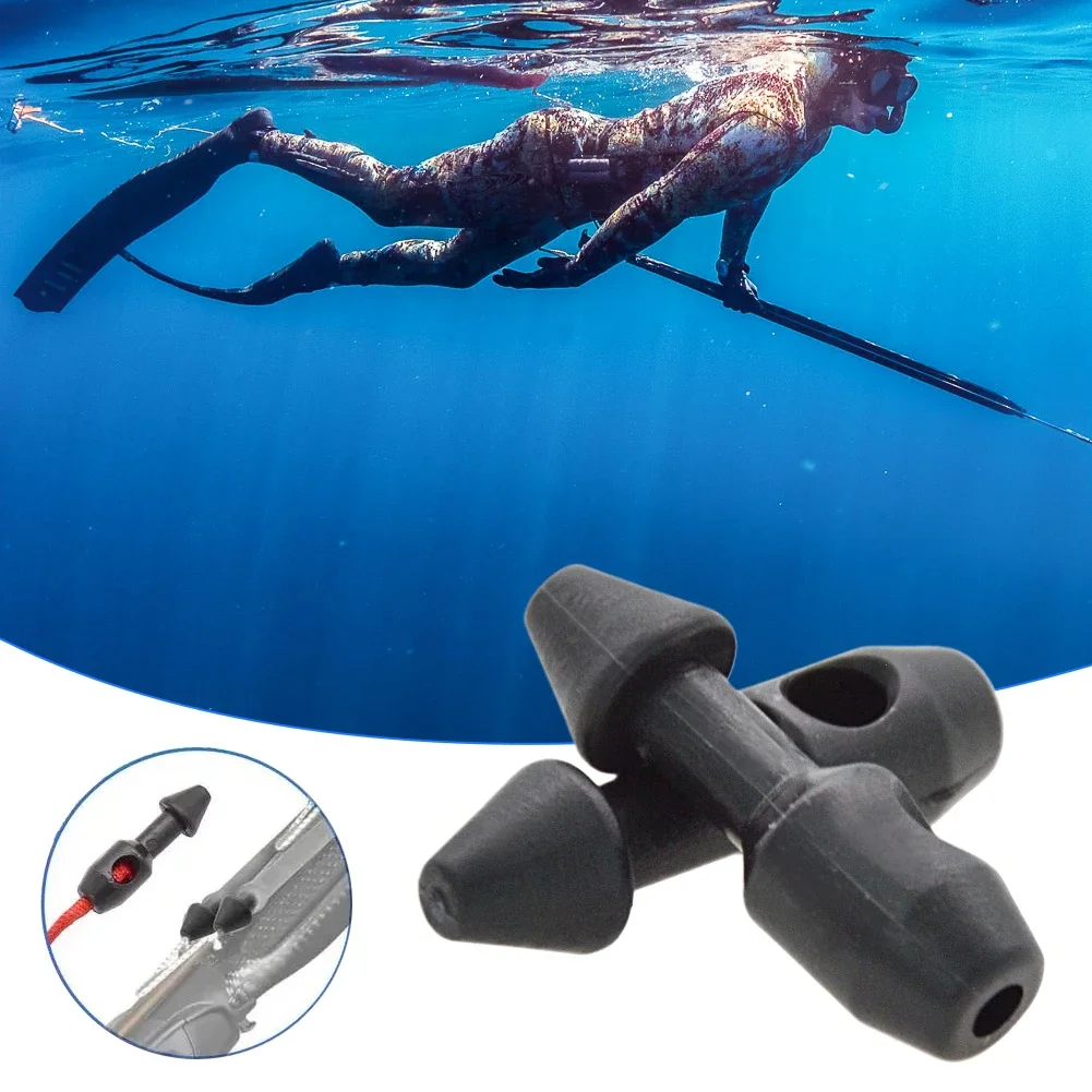 2-10PCS Spear Band Wishbone Nails Stainless Steel Nail Fish Fork Replacement Speargun Rubber Band for Spearfishing Diving