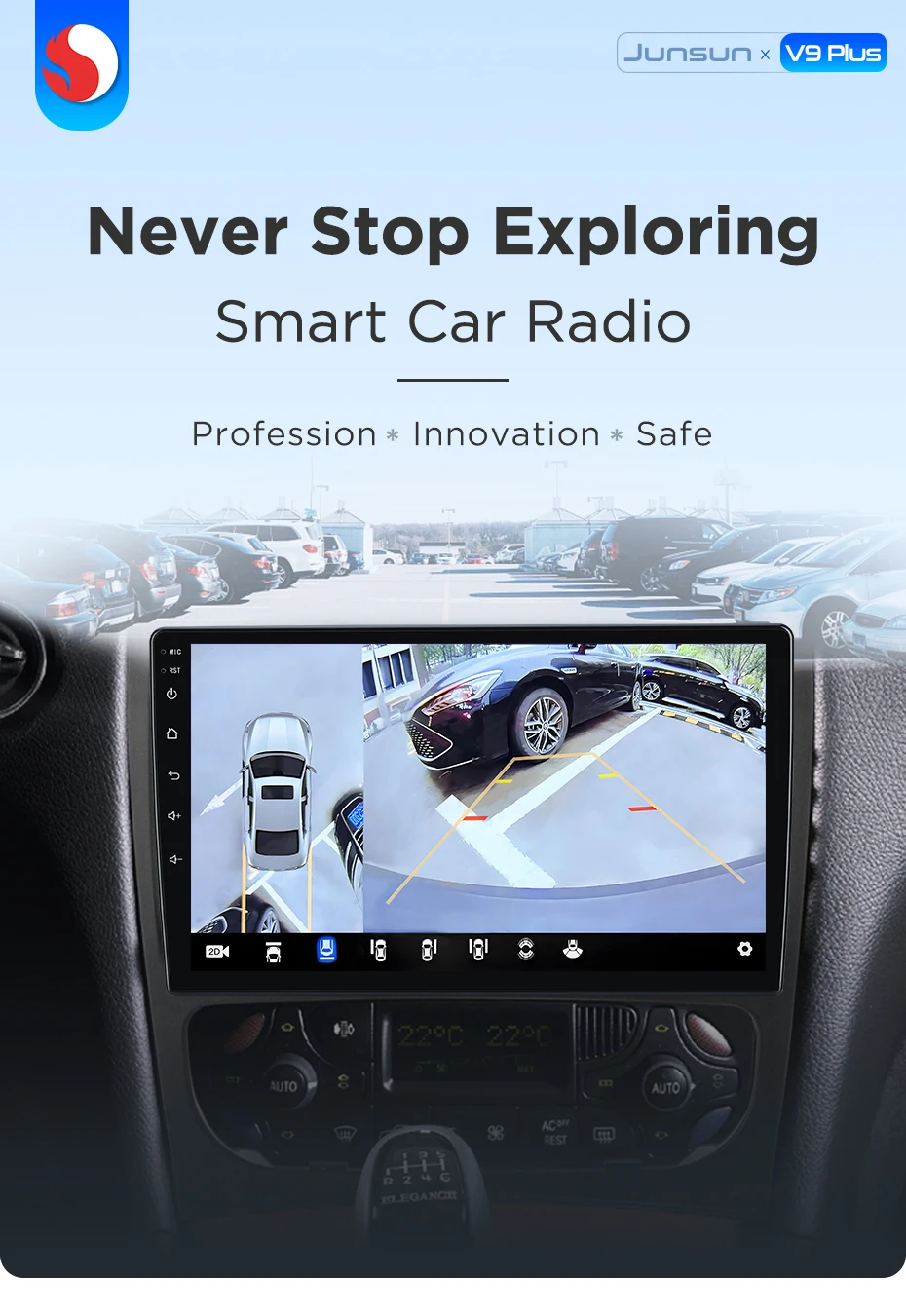 Junsun 360° ° Panoramakamera-Autoradio für Mercedes Benz C-Klasse CLK-Klasse W203 W209 S203 A209 2000–2005 CarPlay Android Auto BT – Detail 4