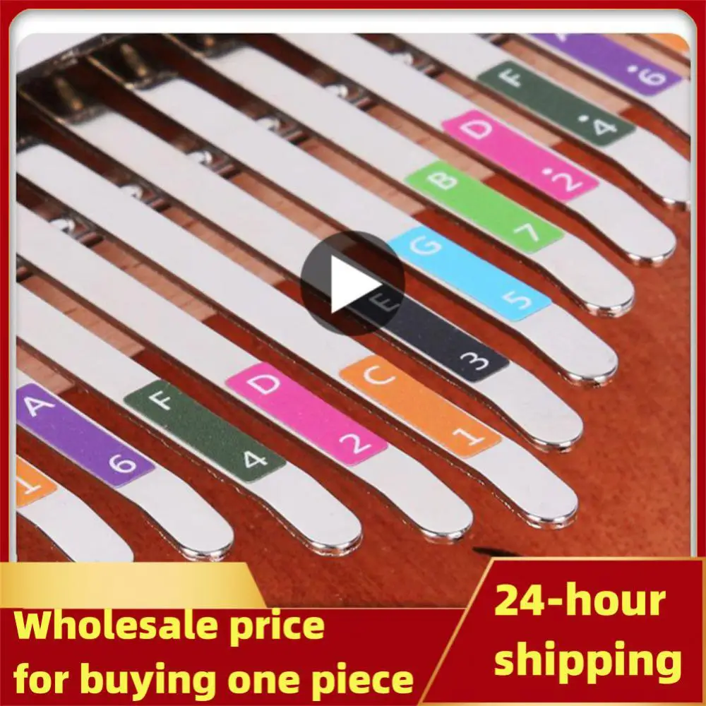 Kalimba Scale Sticker Musical Five Finger Harp Sticker Thumb Arpa Phonetic Label Kalimba Learing Instruments 17 Tone 21 Tone