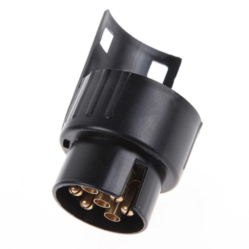 Trailer Plug Adapter 1PC 12V Plastic Towbar Towing Socket Electrical Converter 7 Pin To 13 Pin Caravan Adaptor