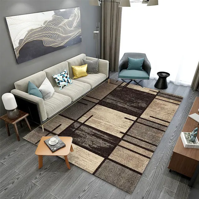 Simple Modern Carpet Living Room Sofa Coffee Table Mat Luxury Bedroom Decor Home Soft Starter Mat Carpets for Bed Room Large Rug 4