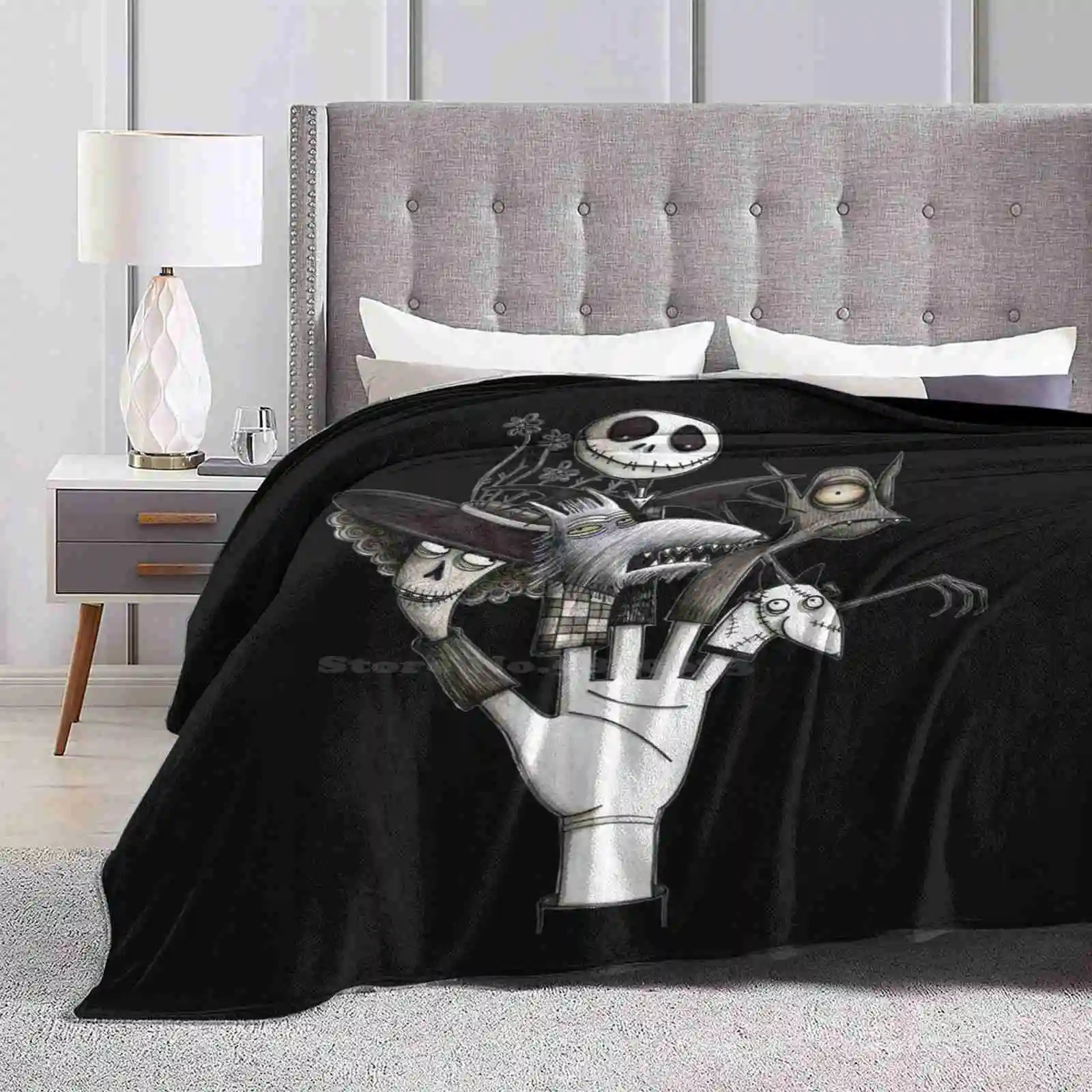 Tim Burton Tribute-Nightmare Before Christmas-Cadavere Bride-Quattro Stagioni Comoda Coperta Morbida E Calda Tim Burton