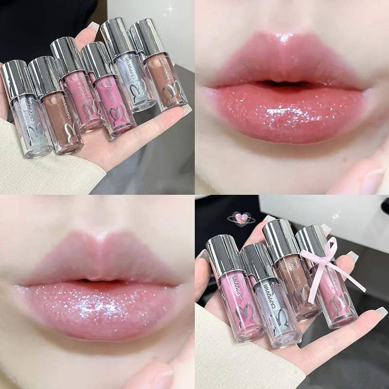 Description Picture 2 of itemSparkling Diamond Lip Gloss Mirror Moisturizing Non-Sticky Cup Long Lasting Shimmer Lip Glaze Glitter Liquid Lipstick Makeup
