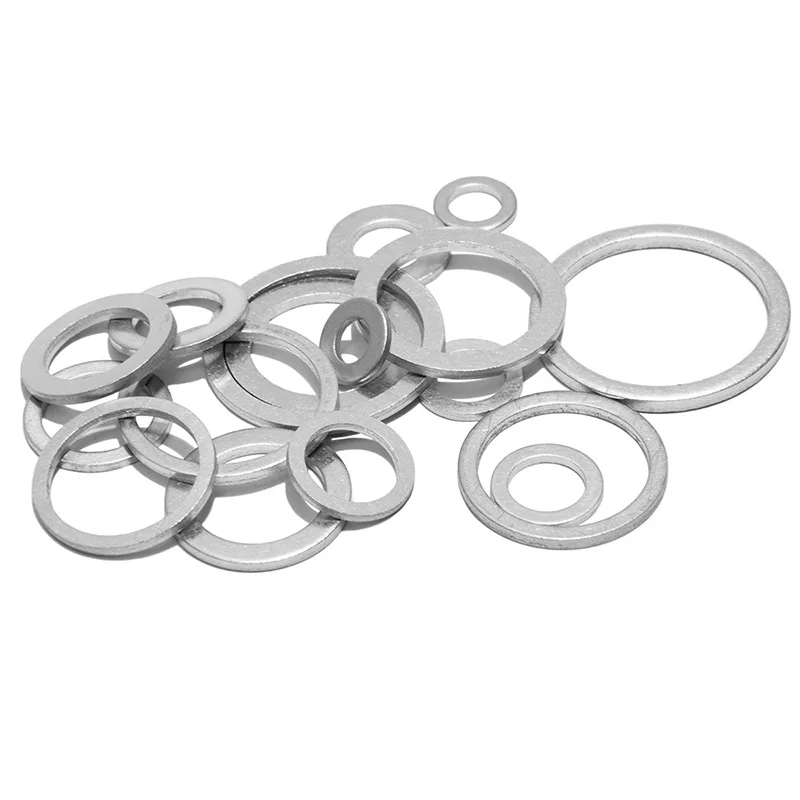 metrico automotivo arruela plana de aluminio kit 04