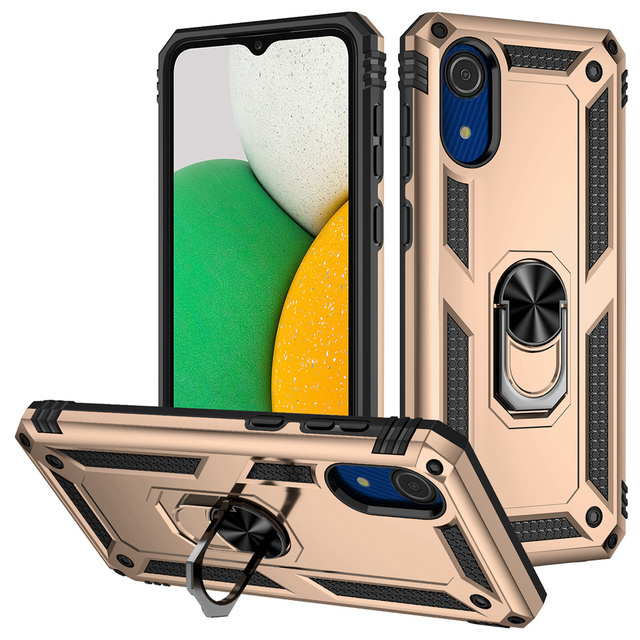Shockproof Armor Case for Samsung A03 Core A03S A02S Ring Stand Phone Back Cover for Galaxy M52 M32 M12 M02S F52 F22 F12