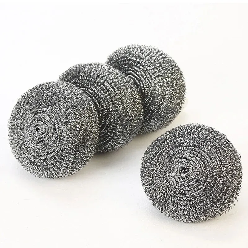 Steel ball washing pot brush 4 Pack