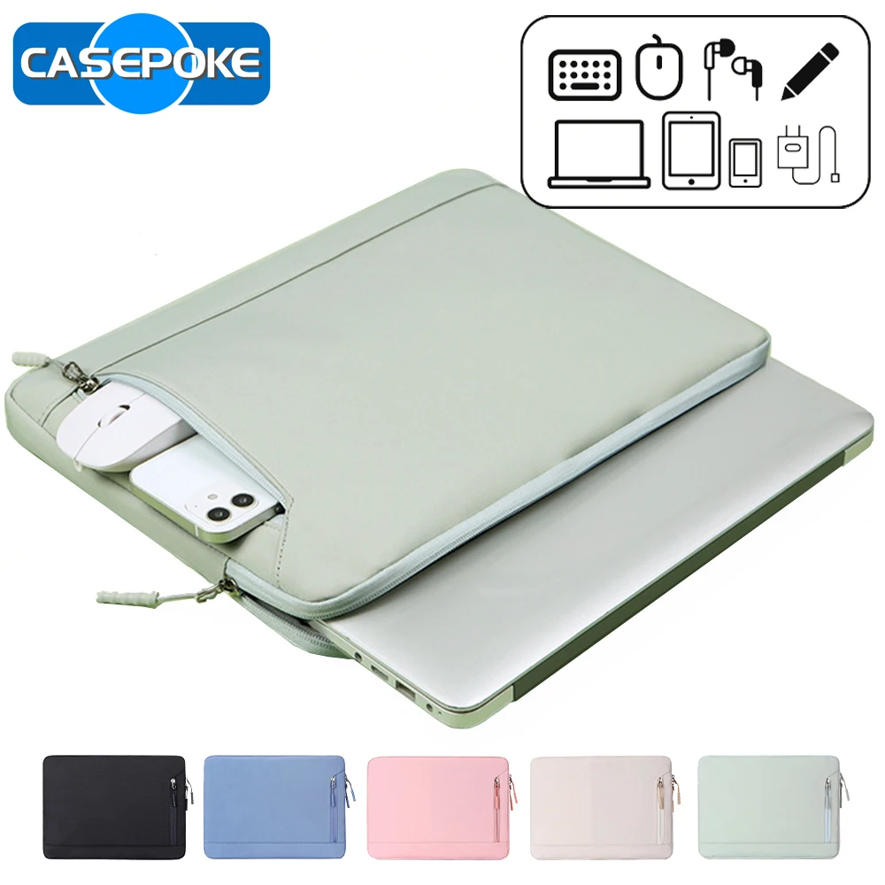 Casepoke-capa Impermeável para Laptop para Homens e Mulheres Bolsa para Notebook Bolsa para Tablet Macbook Air Pro Lenovo hp e Dell 133 Pol 146 Pol 156 Pol