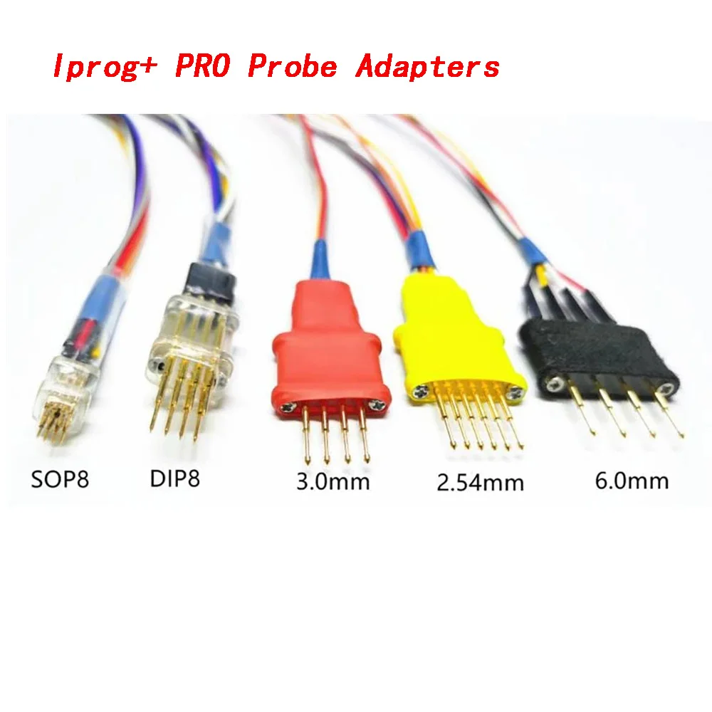 Iprog+ PRO Probe Adapters For In-Circuit ECU Cables Without Soldering Pins Work with Iprog Programmer And Xprog 5PCS Iprog+