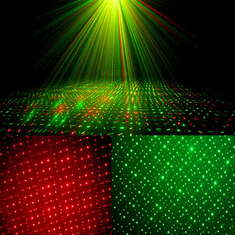 LED Stage Light DJ Disco Light Projector Laser Lights Sound Control Party Lights Living Room Bar Birthday Wedding Projector Lamp