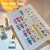 24PCS /Set Colorful Aurora Broken Diamond Cat Eye Gel Nail Polish Magnetic UV Soak Off Gel Varnish Galaxy Cyclone Gel Polish 1