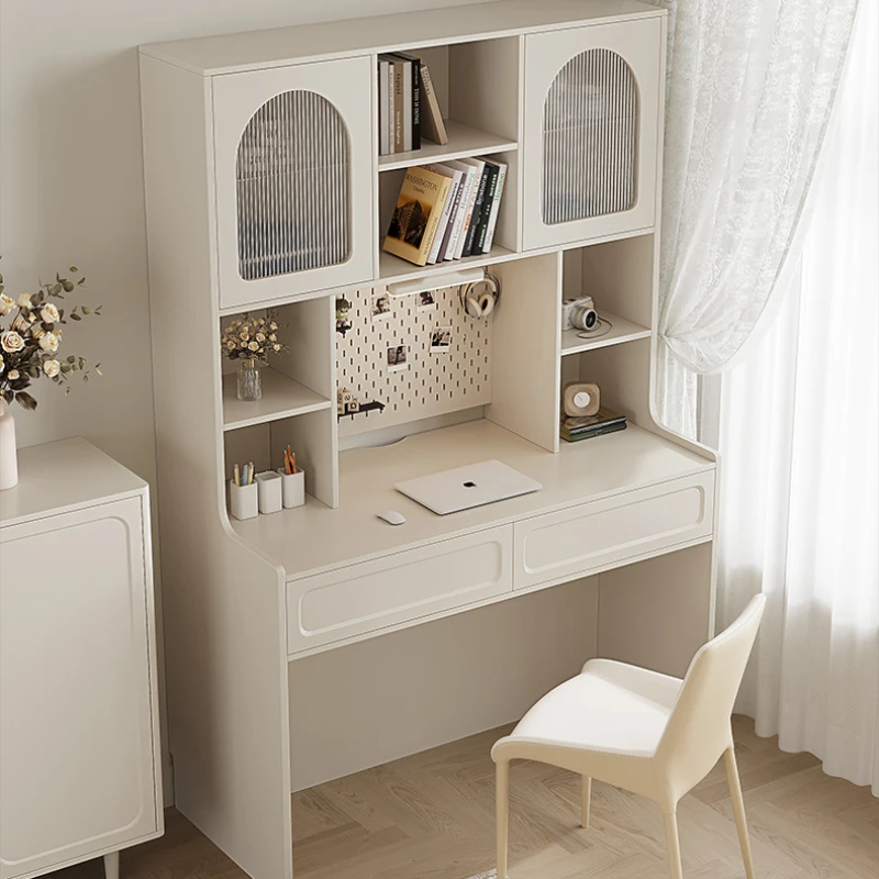 

French cream wind desk dresser one light luxury modern high sense small household bedroom dresser.