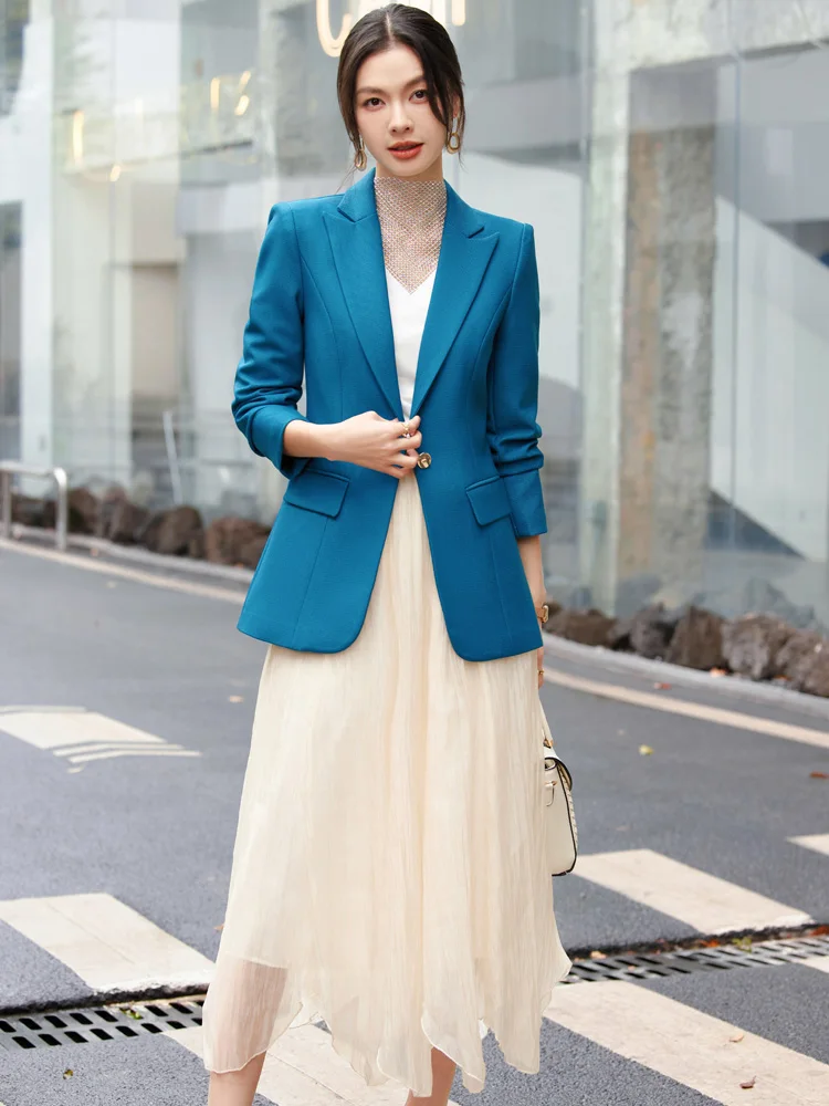 

Fashion Professional Women's autumn and winter new long-sleeved suit unique temperament to make you unique