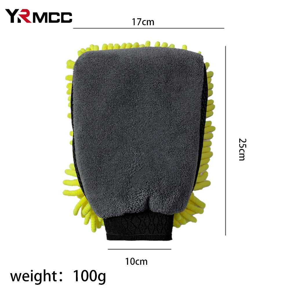 Car Wash Coral Glove Multifunction Thickened Anti-scratch Wash Glove Auto Cleaning Tools for Motorcycle Car Accessories